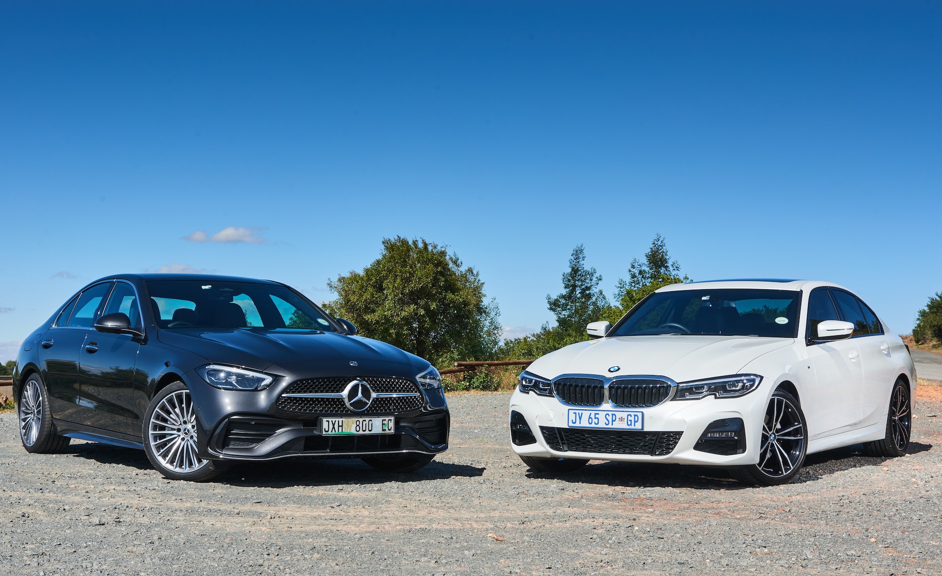 Mercedes-Benz C-Class and BMW 3 Series, part of the Superlative Shuttles executive sedan fleet
